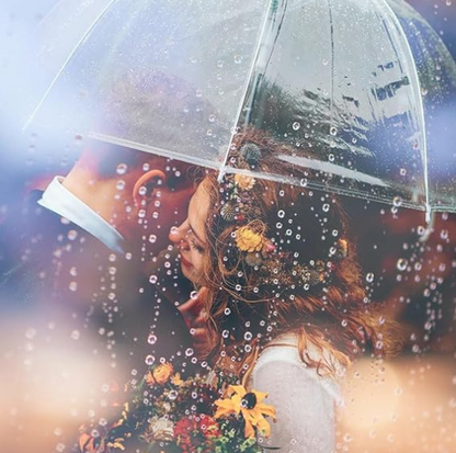 Paraguas Transparente Tipo Hongo